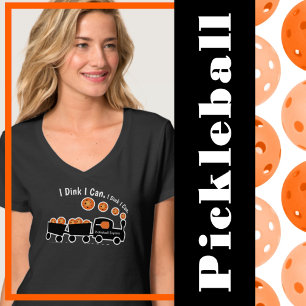 ピックボールのトレーニングDinkオレンジ色のボール Tシャツ