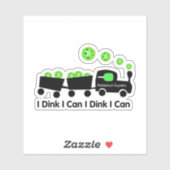 ピックボールのトレーニングDinkグリーンボールが出来る シール (シート)