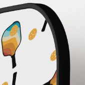 ピックボールのパドルとボールパターン ピックルボールラケット (左詳細)