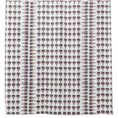 ピックボールのパドルズホワイトはどこだ シャワーカーテン (正面)