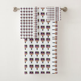 ピックボールのパドルズホワイトはどこだ バスタオルセット