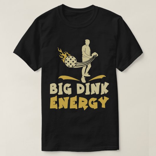 ピックボールのビッグDinkエネルギー Tシャツ (デザイン正面)