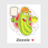 ピックボールのピックル選手 シール (シート)