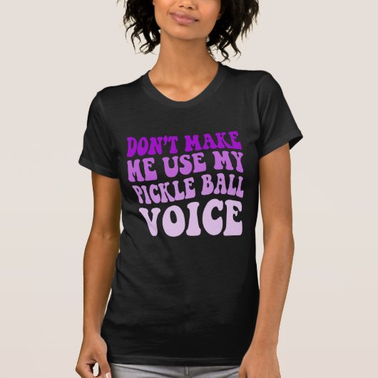 ピックボールの声を使わせない Tシャツ (正面)