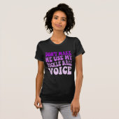 ピックボールの声を使わせない Tシャツ (正面フル)