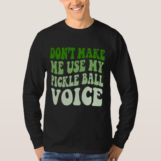 ピックボールの声を使わせない Tシャツ (正面)