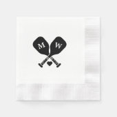 ピックボールの愛 縁ありカクテルナプキン (正面)