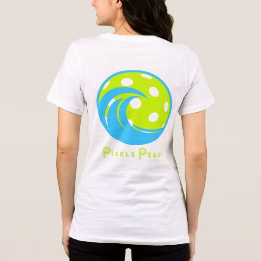 ピックボールの波に安らかに乗る トライブレンドTシャツ (裏面)