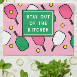 ピックボールの装飾 キッチンタオル