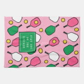 ピックボールの装飾 キッチンタオル (横)