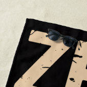 ピックボールのZENパドル保守グラフィック ビーチタオル (インサイチュ)