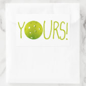 ピックボールはおもしろい! 長方形シール (バッグ)