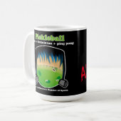 ピックボールはフランケンシュタインのスポーツ界の怪物 コーヒーマグカップ (正面左)