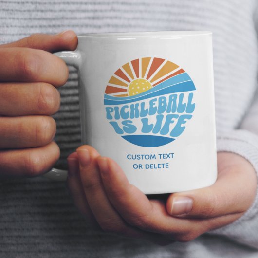 ピックボールはライフ、おもしろいカスタムピックボールギフト コーヒーマグカップ