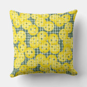 ピックボールはライフ – 緑の黄色 クッション (裏面)