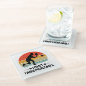 ピックボールは持ってないピックボール好き ガラスコースター (アングル)