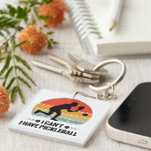 ピックボールは持ってないピックボール好き キーホルダー (正面右)