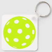 ピックボールは私のハッピープレイススススクエア キーホルダー (裏面)