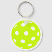 ピックボールは私の幸せな場所だ キーホルダー (裏面)