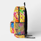 ピックボールは私の幸せ場所で笑顔のピックボール プリントバックパック (右)