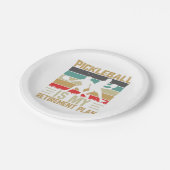 ピックボールは私の退職計画ピックルおもしろいボール ペーパープレート (アングル)