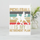 ピックボールは私の退職計画ピックルおもしろいボール 招待状 (スタンド正面)