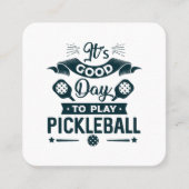 ピックボールは良い日遊だ スクエア名刺 (正面)