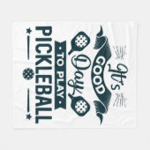 ピックボールは良い日遊だ フリースブランケット (正面(横))