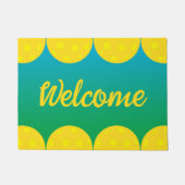 ピックボールへようこそ ドアマット (正面)