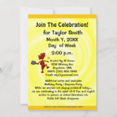 ピックボールめでたいパーティの招待状 招待状 (裏面)