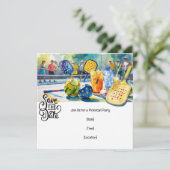 ピックボールをテーマにしたパーティー 招待状 (スタンド正面)