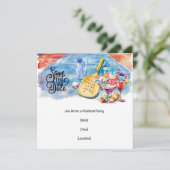 ピックボールをテーマにしたパーティー 招待状 (スタンド正面)