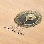 ピックボールイベントパーティの招待状 アクリル招待状 (レイダウン)