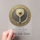 ピックボールイベントパーティの招待状 アクリル招待状 (インサイチュ (ポータブル))