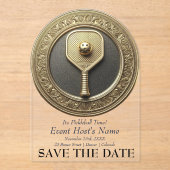 ピックボールイベントパーティの招待状 アクリル招待状 (正面)