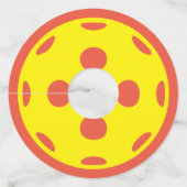 ピックボールカスタムパーティーカラーワイングラスラベル ワイングラスタグ (裏面)