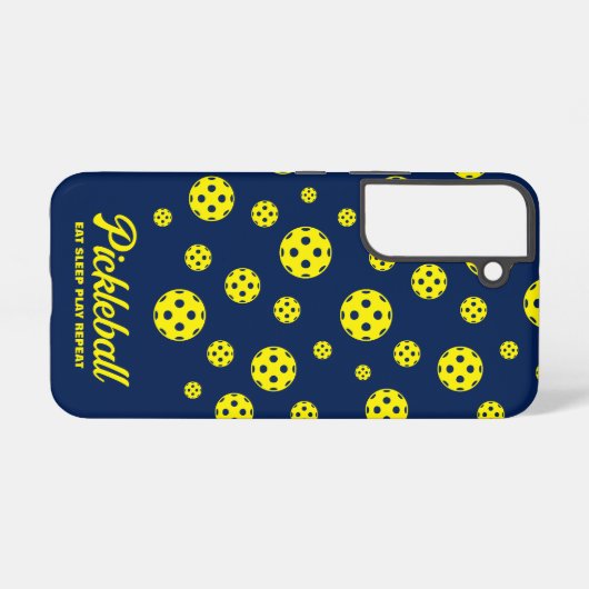 ピックボールカスタムファンのサムスンギャラクシーS22ケース SAMSUNG GALAXYケース (裏面横)