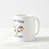 ピックボールカスタム コーヒーマグカップ (正面右)