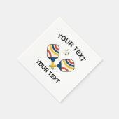 ピックボールカスタム スタンダードカクテルナプキン (角)