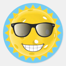 ピックボールカッコいいクラシックラウンドステッカー ラウンドシール