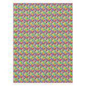 ピックボールカラフルパーティーバルーンと紙吹雪 テーブルクロス (正面)