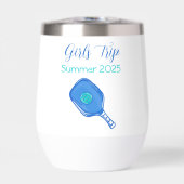 ピックボールガールズトリップワインタンブラーカスタム (正面)