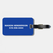 ピックボールギア識別パーソナライズされた文字 ラゲッジタグ (裏面横)