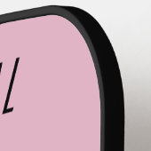 ピックボールクイーンクラウンピンクパーソナライズされたク ピックルボールラケット (左詳細)