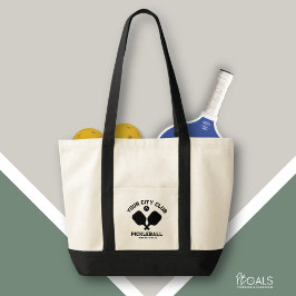 ピックボールクラブチームプレーカスタムヤーのピクルギフト トートバッグ