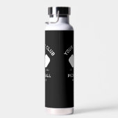 ピックボールクラブチームプレーヤーカスタムのピックラーギフト ウォーターボトル (右面)