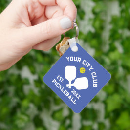 ピックボールクラブチームプレーヤーカスタムのピックラーギフト キーホルダー