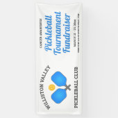 ピックボールクラブトーナメントパドルとボールカスタム 横断幕 (縦)