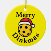 ピックボールクリスマスオーナメント セラミックオーナメント (正面)