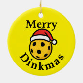 ピックボールクリスマスオーナメント セラミックオーナメント (裏面)